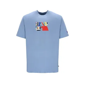 Vīriešu Krekls ar Īsām Piedurknēm Russell Athletic Emt E36211 Indigo