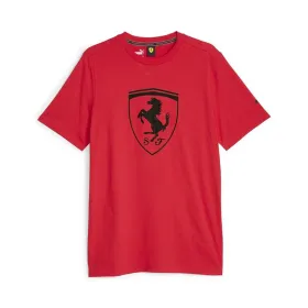 Vīriešu Krekls ar Īsām Piedurknēm Puma Ferrari Race Tonal B Sarkans