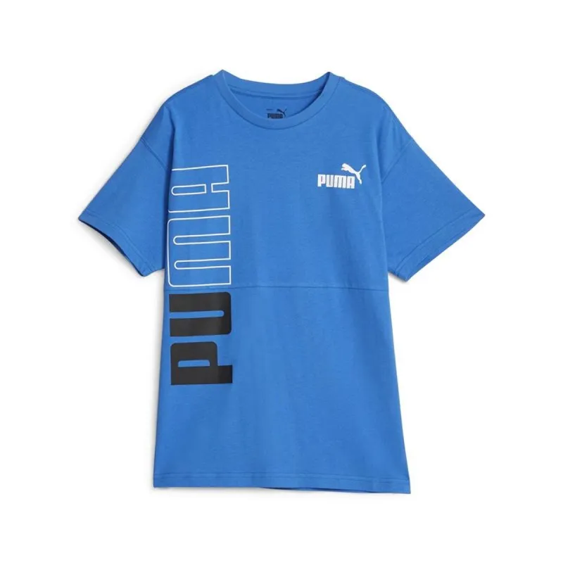 Детский Футболка с коротким рукавом Puma Power Colorblock Синий