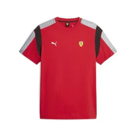 Vīriešu Krekls ar Īsām Piedurknēm Puma Race Mt7 Sarkans