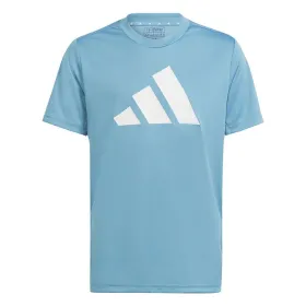 Bērnu Krekls ar Īsām Piedurknēm Adidas Training Essentials Gaiši Zils