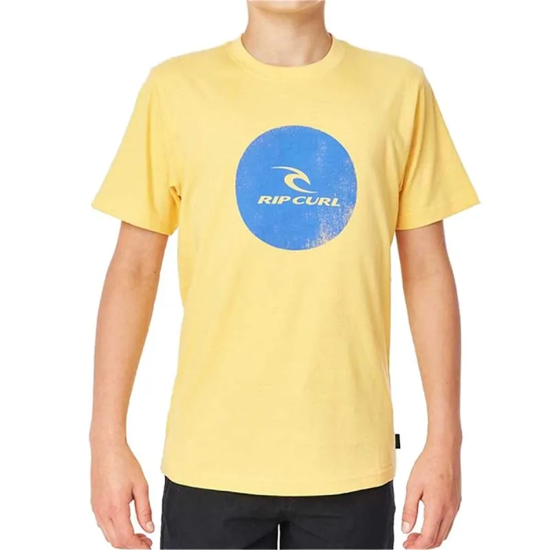 Vaikiška Marškinėliai su trumpomis rankovėmis Rip Curl Rip Curl Corp Icon Boys Geltona