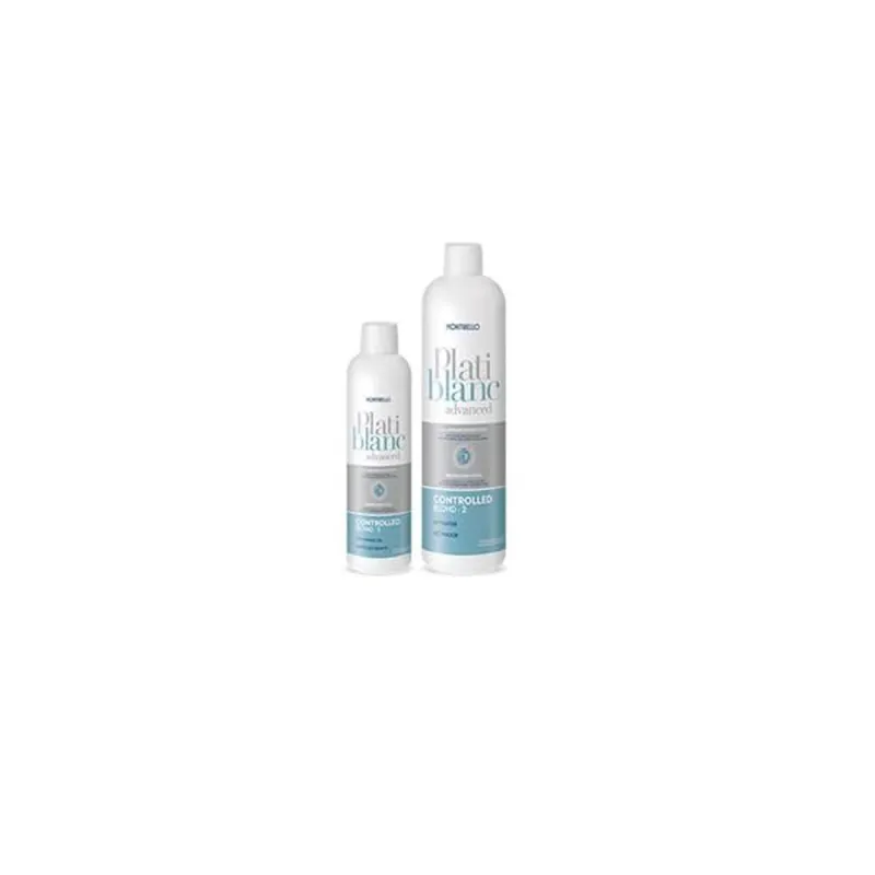 Plakų stiliavimo rinkinys Montibello Platiblanc Advanced Controlled Blond Šviesintojas 2 Dalys