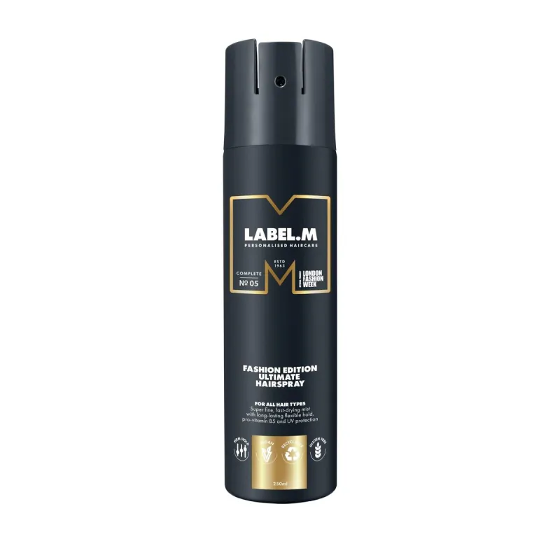 Viršutinis sluoksnis Label.M Fashion Edition Ultimate Hairspray 250 ml