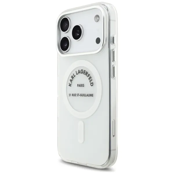 Karl Lagerfeld IML Karl RSG Logo MagSafe - Case for iPhone 17 Pro (transparent)