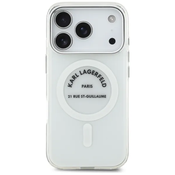 Karl Lagerfeld IML Karl RSG Logo MagSafe - Case for iPhone 17 Pro (transparent)