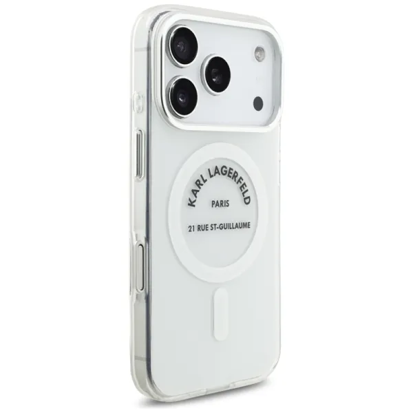 Karl Lagerfeld IML Karl RSG Logo MagSafe - Case for iPhone 17 Pro (transparent)