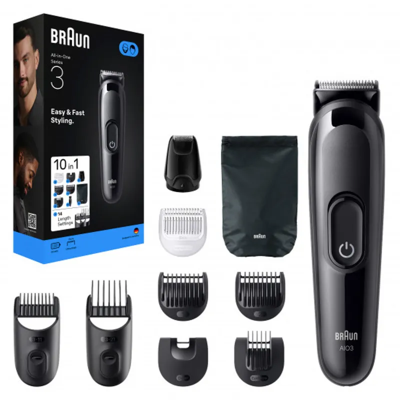 Plaukų kirpimo mašinėlė Braun S3 ALL IN AIO3560