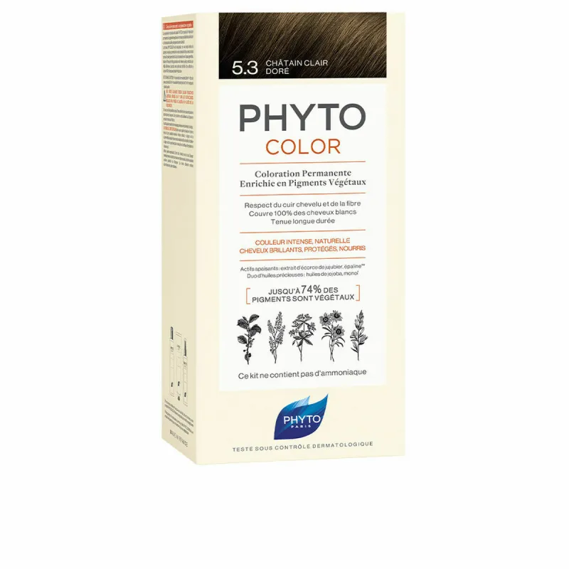 Nuolatinės spalvos dažymo Phyto Paris Phytocolor 5.3-castaño claro dorado Nº 5.3-castaño claro dorado