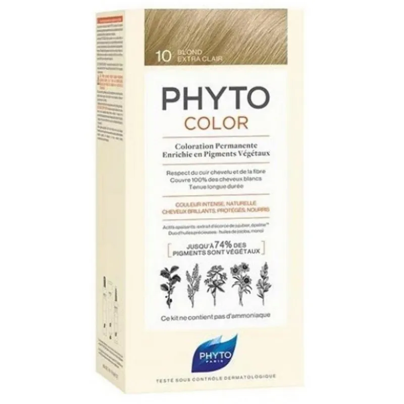 Перманентный краска Phyto Paris Phytocolor Платиновый блонд Nº 10-Rubio Extra Claro