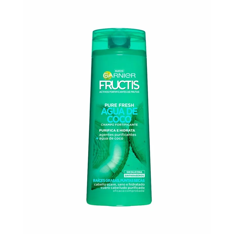 Укрепляющий шампунь Garnier Fructis Pure Fresh 300 ml Кокосовая вода