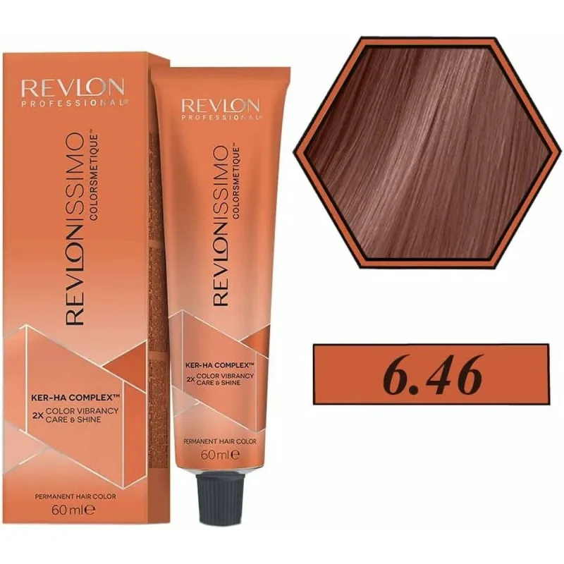 Ilgalaikiai dažai Revlon Revlonissimo Colorsmetique Nº 6,46 60 ml