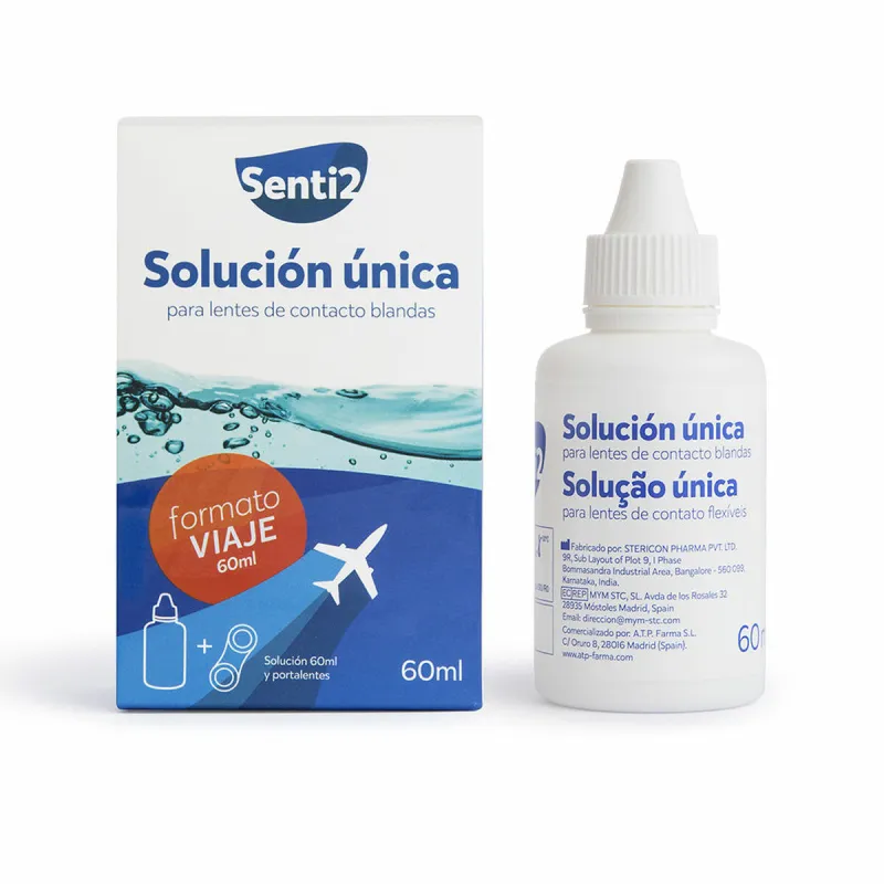 Tīrīšanas šķidrums Senti2 única 60 ml Ūdens šķīdums Hialuronskābe