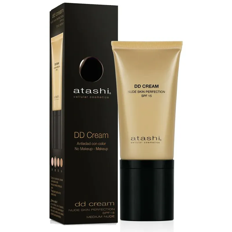 Apsauga nuo saulės su spalva Atashi PT0905ES0007 Vidutinis Spf 15 50 ml DD Kremas