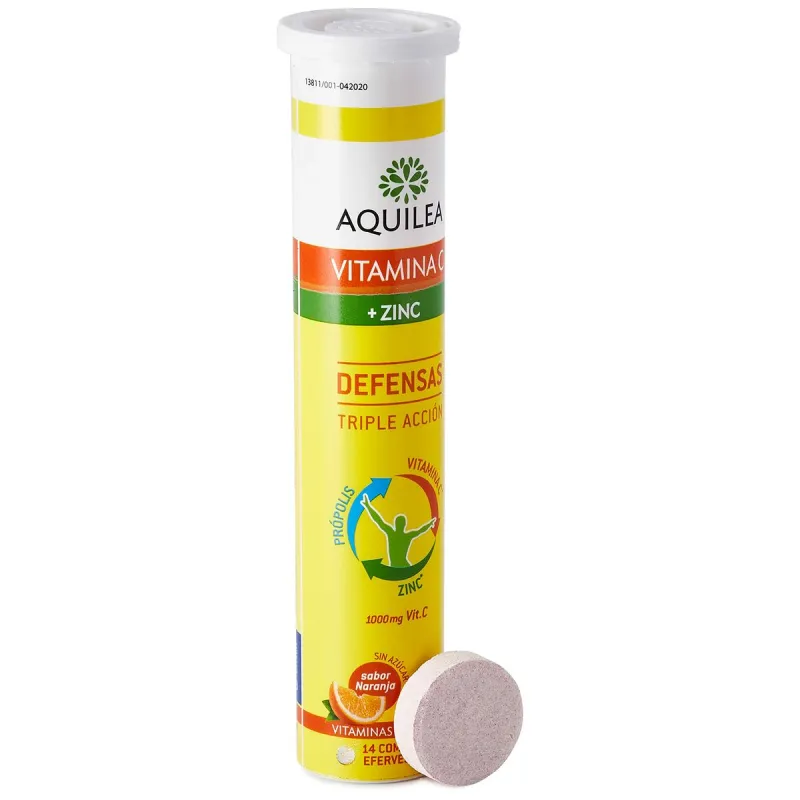 Maisto papildas Aquilea   Vitaminas C Cinkas 14 vnt.
