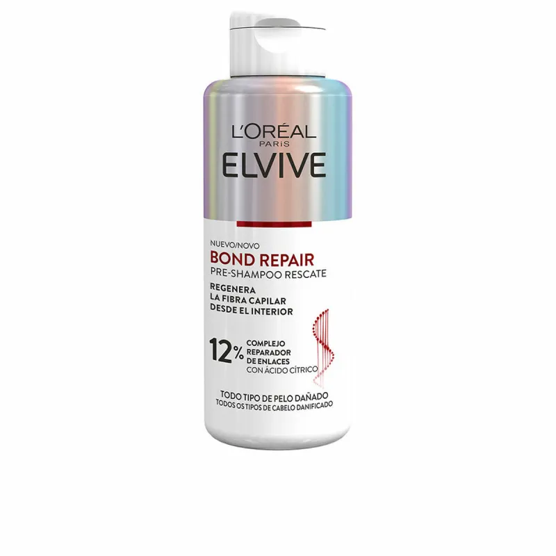 Priemonė prieš plovimą šampūnu L'Oreal Make Up Elvive Bond Repair 200 ml Stiprinantis plaukų gydymas