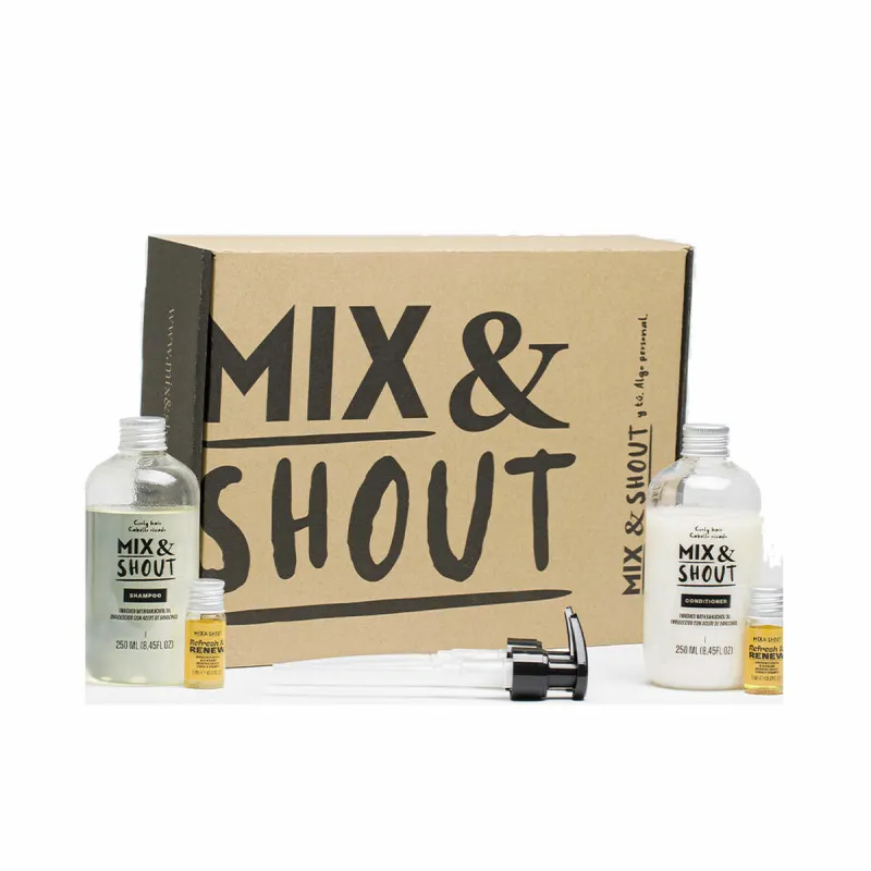 Šampūnas Mix & Shout Rutina Rizado Reparador Lote Garbanoti plaukai 4 Dalys