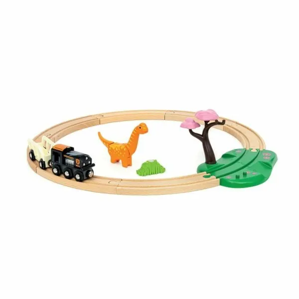Поезд с цепью Brio Dinosaur circle set