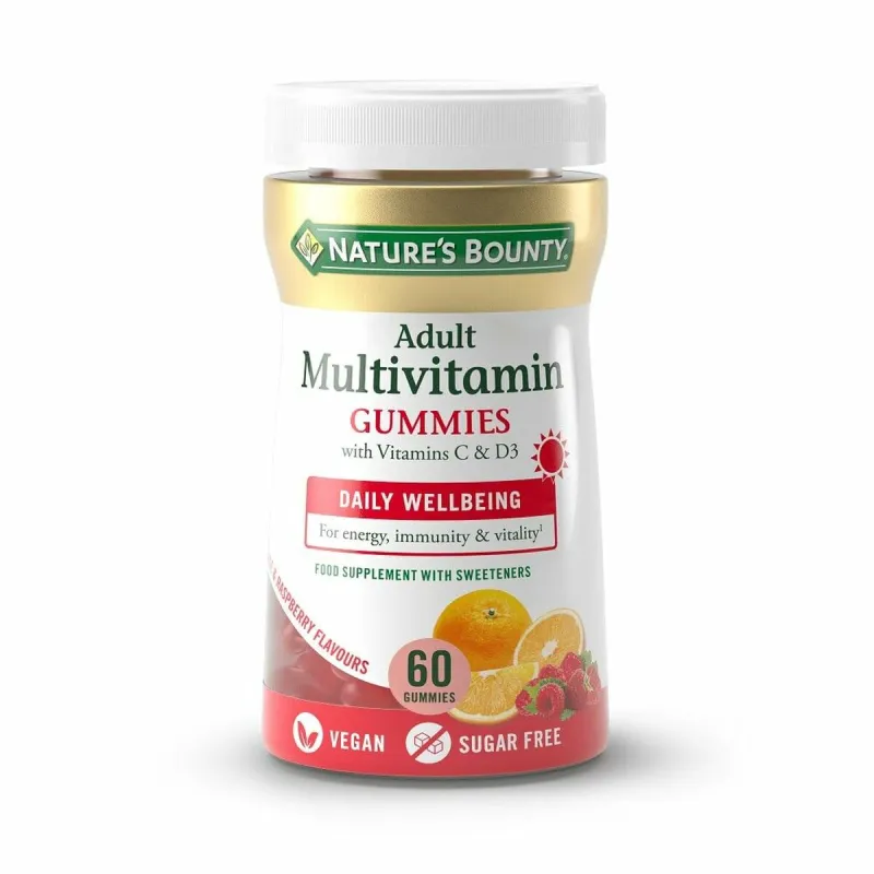 Maisto papildas Nature's Bounty Multivitamínico Adultos B Guminukai Multivitaminų ampulės (x60)