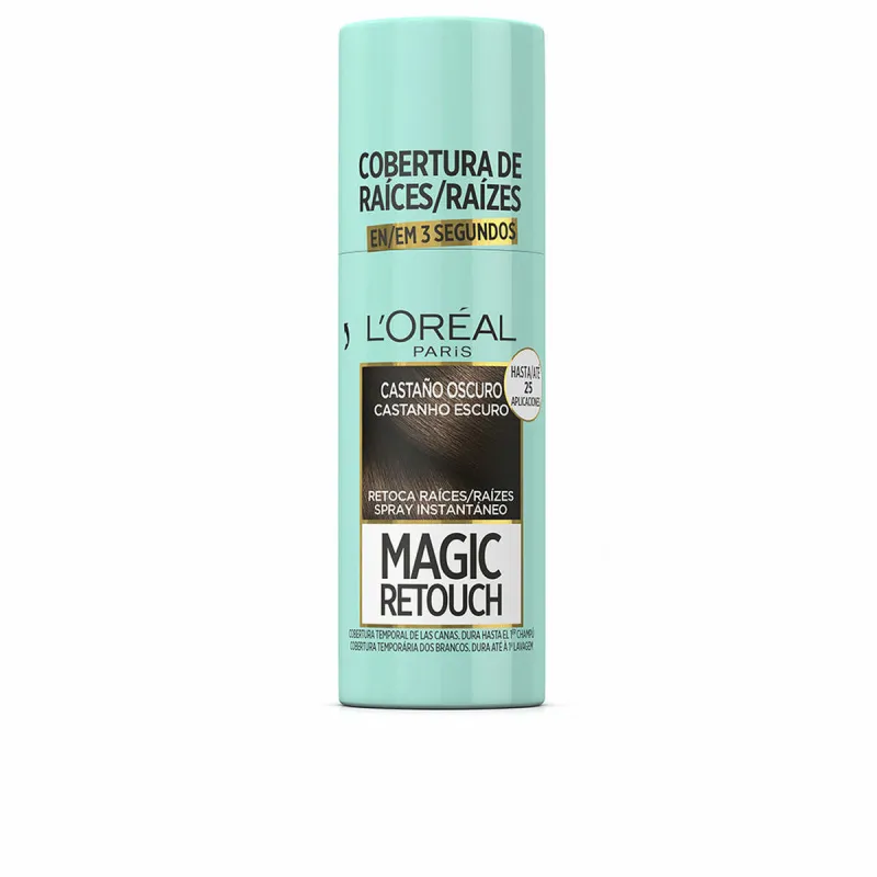Temporary Corrector Spray for Roots L'Oréal Paris Magic Retouch Brown Nº 3-Castano Oscuro Spray 75 ml