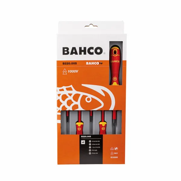 Screwdriver Set Bahco Bahcofit 5 Pieces