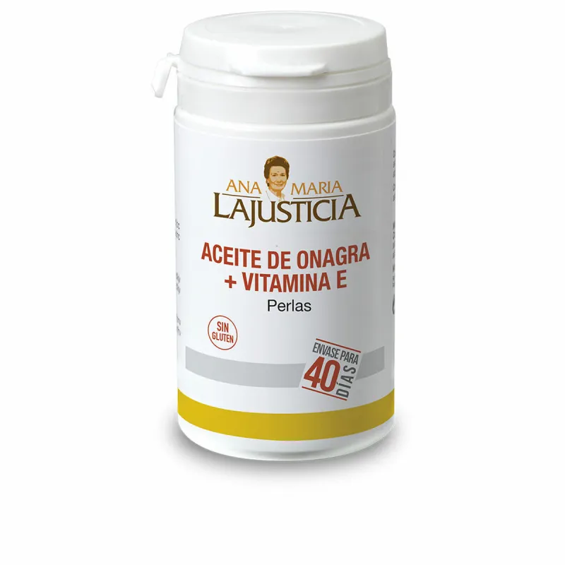 Maisto papildas Ana María Lajusticia Aceite De Onagra Vitamina E Vitaminas E Vakarinė raktažolė 80 vnt.
