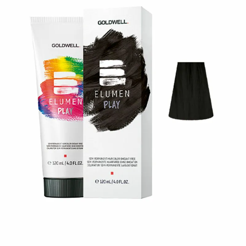 Pusiau permanentinis atspalvis Goldwell ELUMEN PLAY black 120 ml