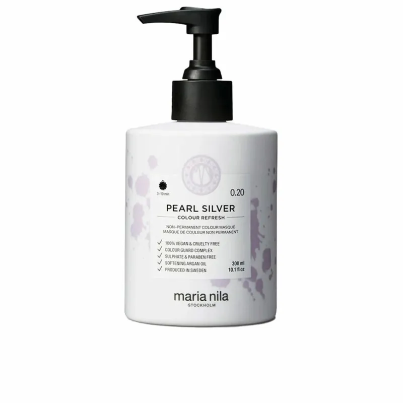 Pusiau nuolatinė dažymo kaukė Maria Nila COLOUR REFRESH Nº 0.20-Pearl Silver 300 ml
