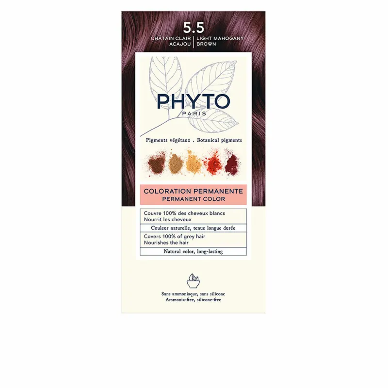 Permanent Colour Phyto Paris PHYTOCOLOR #5.5-Castaño Claro Caoba