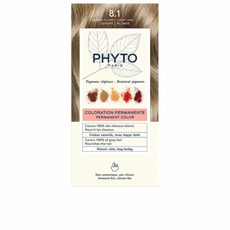 Nuolatinės spalvos dažymo Phyto Paris PHYTOCOLOR #8.1-Rubio Claro Cendre