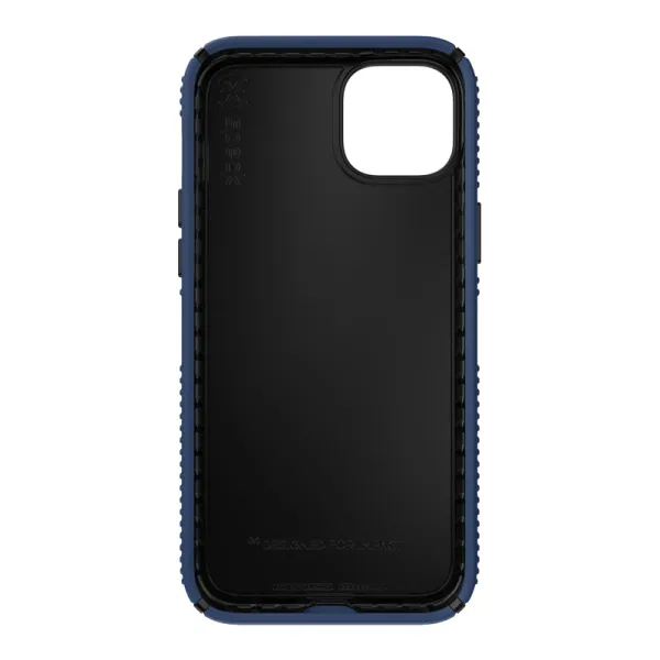 Speck Presidio2 Grip - Anti-slip iPhone 15 Plus / 14 Plus Case (Coastal Blue / Black / White)