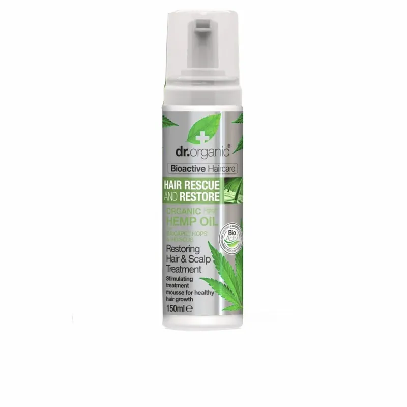 Gydymas nuo plaukų slinkimo Dr.Organic RESCUE & RESTORE 150 ml