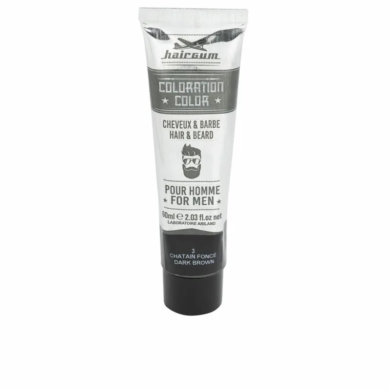 Ilgalaikiai dažai Hairgum COLORATION Nº 3-Castano Oscuro 60 g