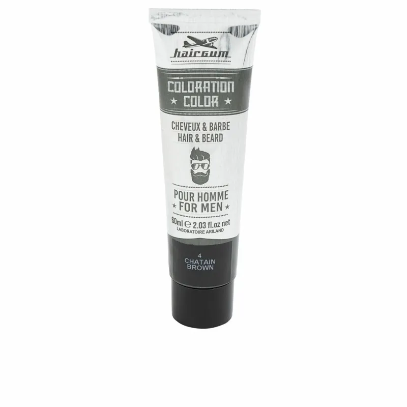 Ilgalaikiai dažai Hairgum COLORATION Ruda Nº4 Nº 4-Castano 60 g