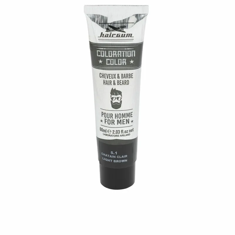 Ilgalaikiai dažai Hairgum COLORATION Šveisiai ruda Nº 5.1 60 g