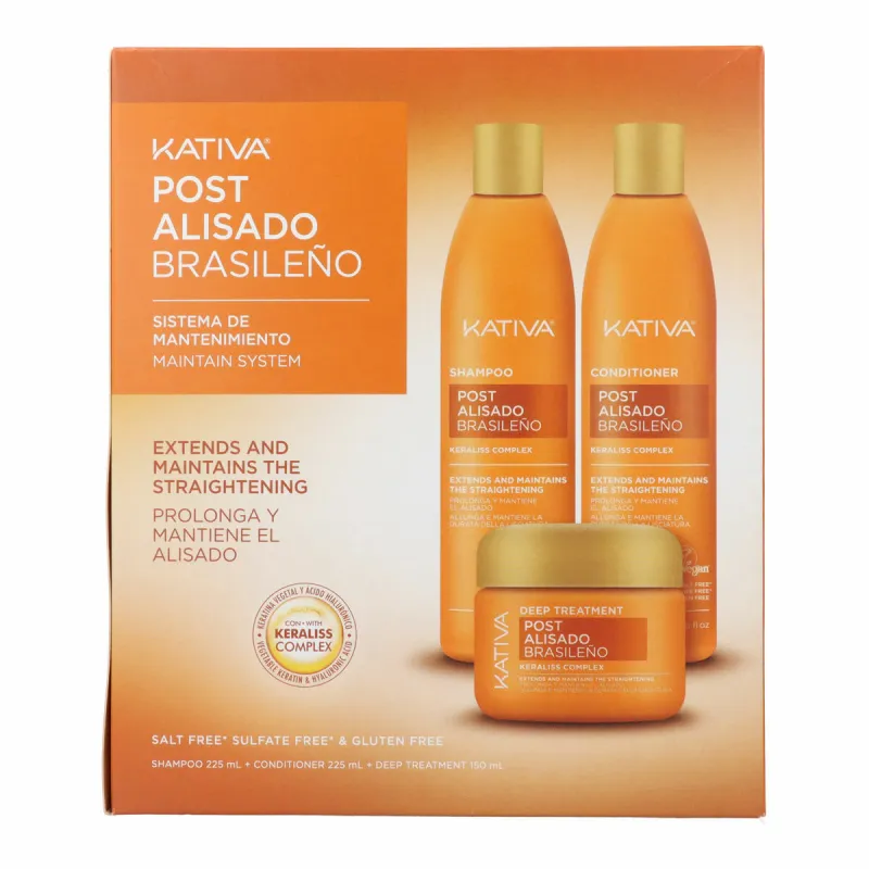 Шампунь + кондиционер Kativa KERATIN EXPRESS 3 Предметы
