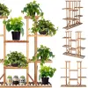 Puidust lillealus Springos 119 cm lillealus 9 riiuliga