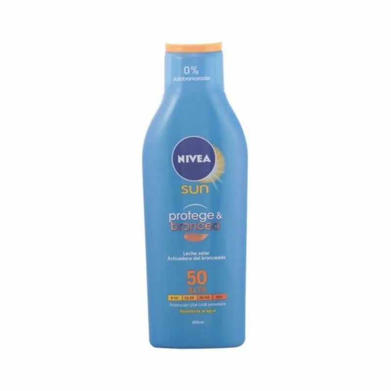 Sauļošanās pieniņš Nivea Sun Broncea Spf 50 200 ml
