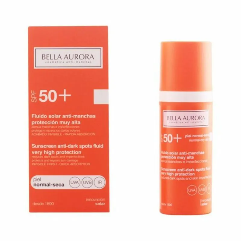Saulės kremas nuo rudų dėmių Bella Aurora 2526108 Spf 50 Spf 50+ 50 ml