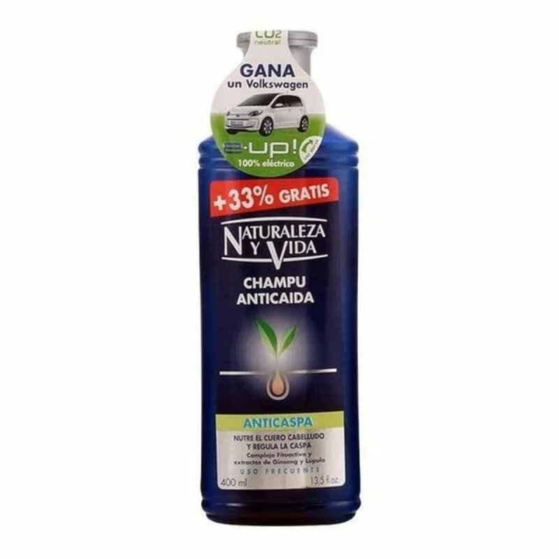 Šampūnas ir kondicionierius nuo pleiskanų ir plaukų slinkimo Naturaleza y Vida Champu Anticaida 300 ml