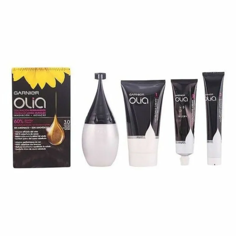 Краска без содержания аммиака Garnier Olia Nº 3,0-Negro (1 штук)