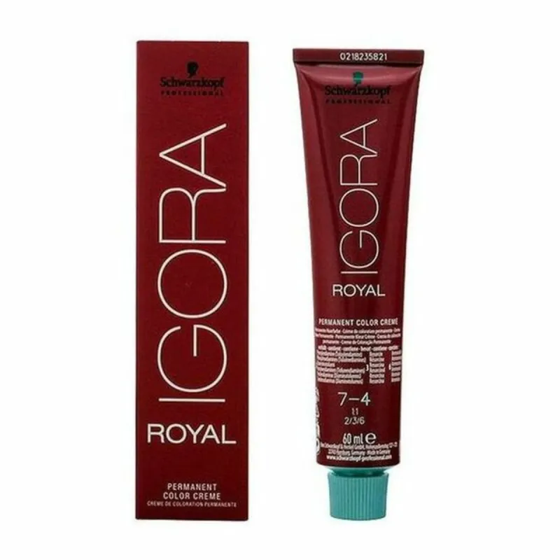 Ilgalaikiai dažai Schwarzkopf Igora Royal Nº 7-4 60 ml