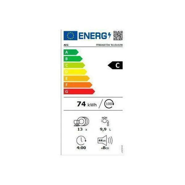 Indų plovimo mašina AEG FFB64607ZW 60 cm