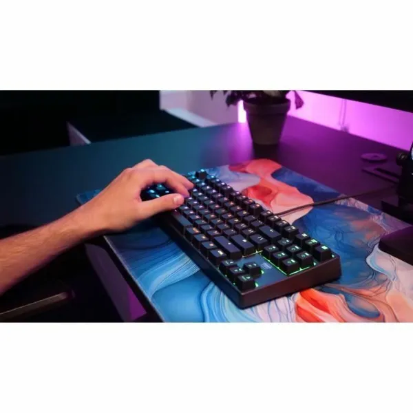Keyboard and Mouse Cherry Black AZERTY
