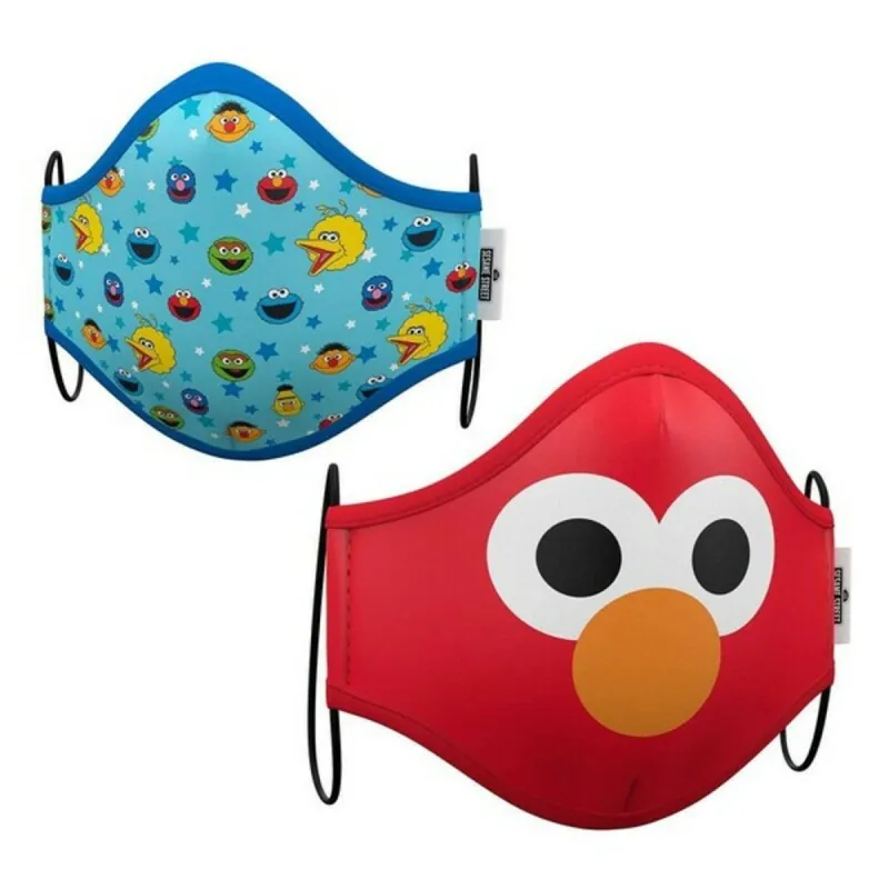 Higieninė daugkartinio naudojimo audinio kaukė Sesame Street Premium 3-5 metai