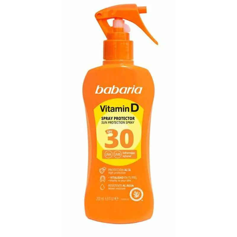 Pretapdeguma aerosols Babaria Spf 30 200 ml D vitamīns
