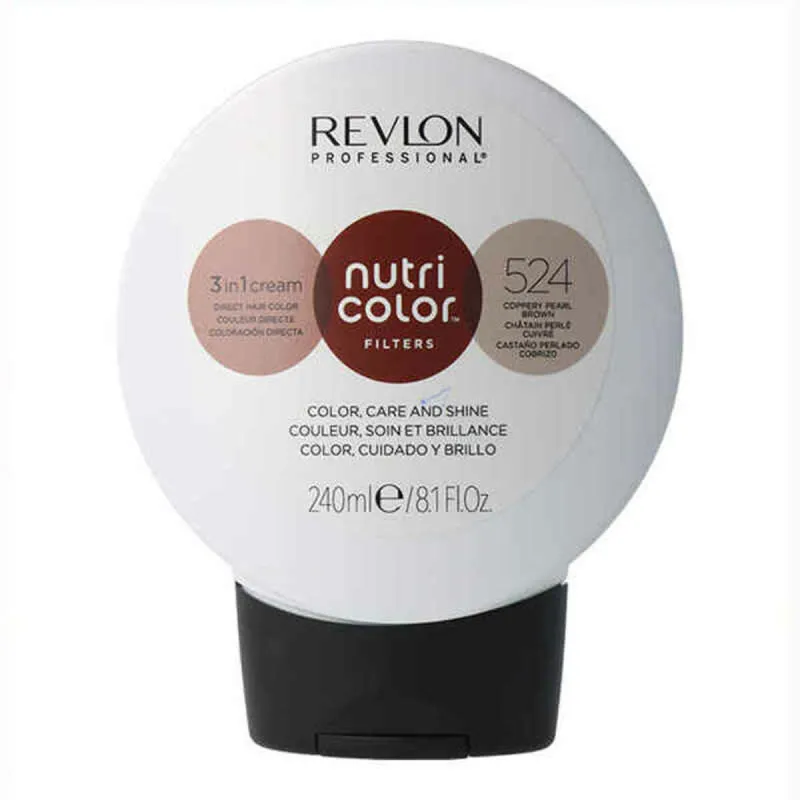 Ilgalaikiai dažai Nutri Color Revlon 524 Varinis Ruda (240 ml)