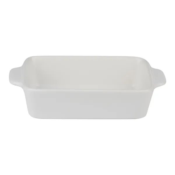 Alpina - Ceramic rectangular ovenproof dish 21.8x13.2x5 cm (white)