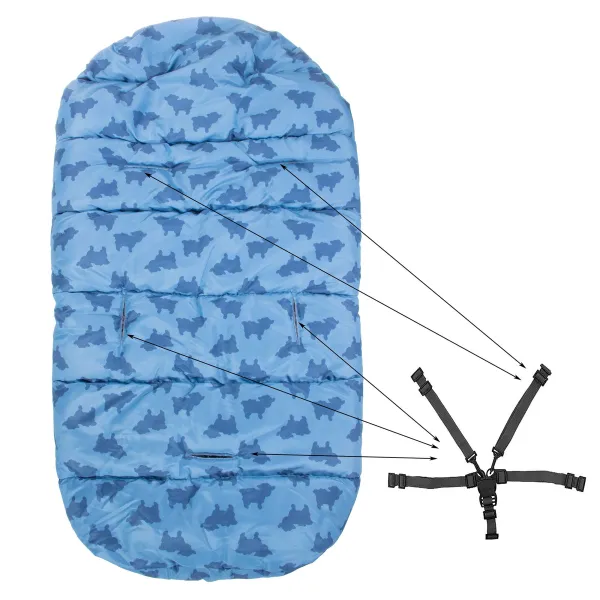 Guļammaiss Springos SB0006, 4-in-1, ratiņiem, ragaviņām un kulbai