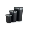 Waste bin Rotho Twist Silver Silver Plastic 10 L